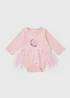 Baby Pink First Eid Tutu Bodysuit (Newborn-12mths) - First Size Image 1
