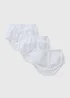 3 Pack Baby White Frill Knickers (Newborn-23mths) - Up to 1 Month Image 1