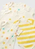 5 Pack Baby Multicolour Sun Bodysuits (Newborn-23mths) - First Size Image 2