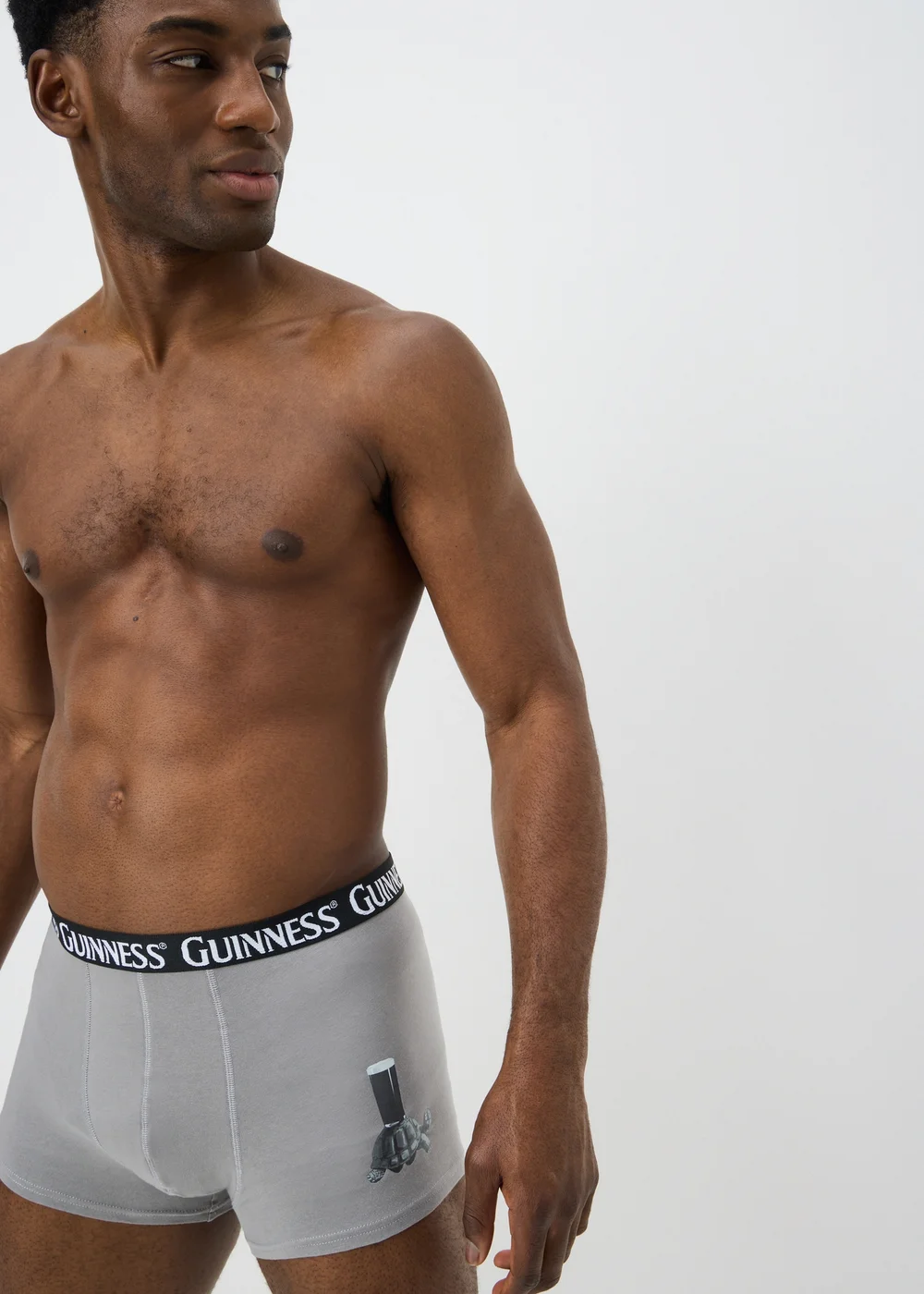 2 Pack Black & Grey Guinness Boxers - XS Image 2