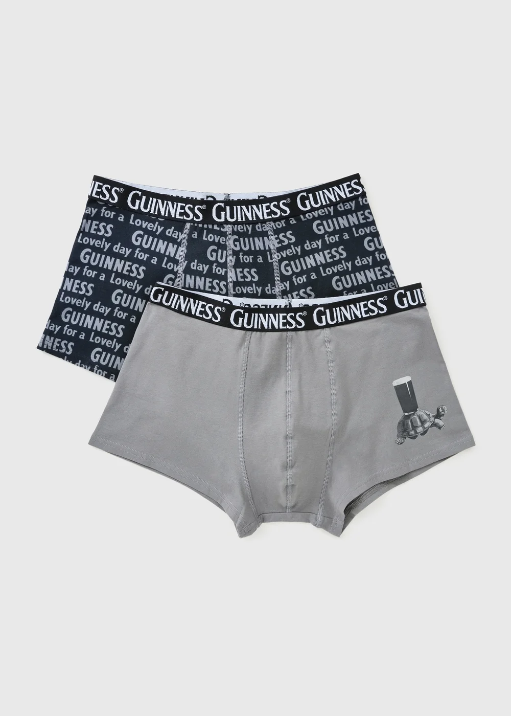 2 Pack Black & Grey Guinness Boxers - Extra small Image 1