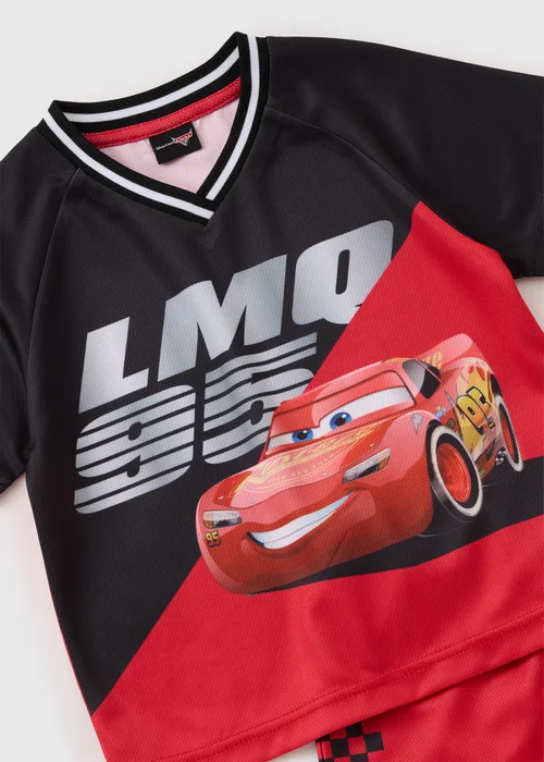 Cars Boys Red Lightning McQueen Top & Shorts Set (1-7yrs) - 1 to 1 half years Image 2