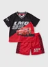Cars Boys Red Lightning McQueen Top & Shorts Set (1-7yrs) - 1 to 1 half years Image 1