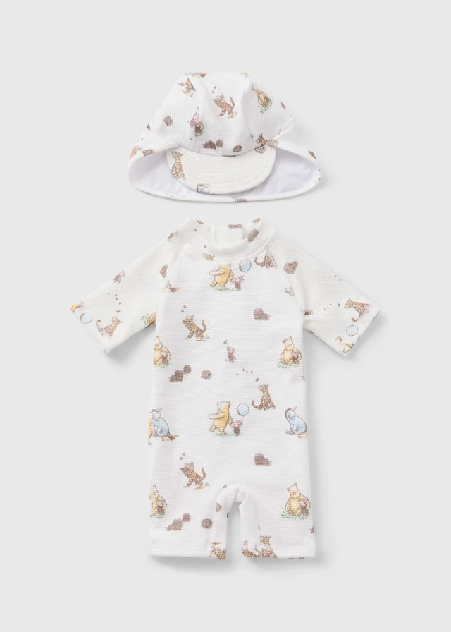 Winnie The Pooh Baby Surf Suit & Hat Set (Newborn-23mths)