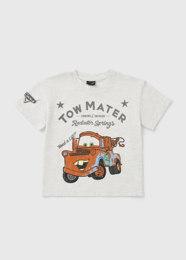 Cars Boys Beige Tow Mater T-Shirt (1-7yrs)