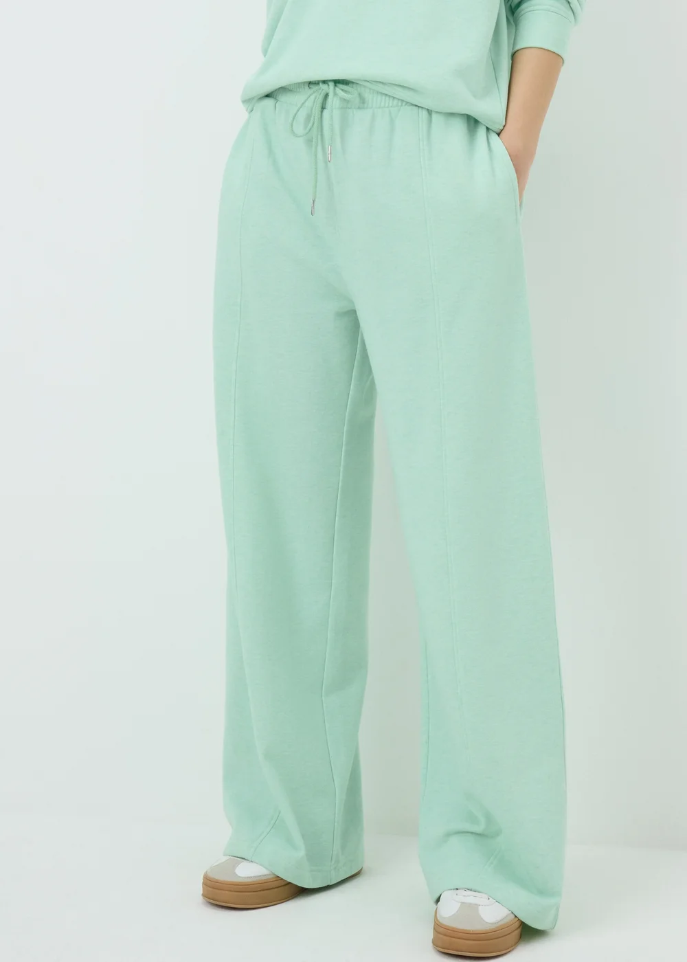 Green Wide Leg Co Ord Jogging Bottoms - Extra small Image 2