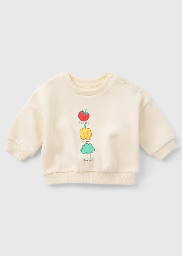 Baby Cream Veg Sweatshirt (Newborn-23mths)