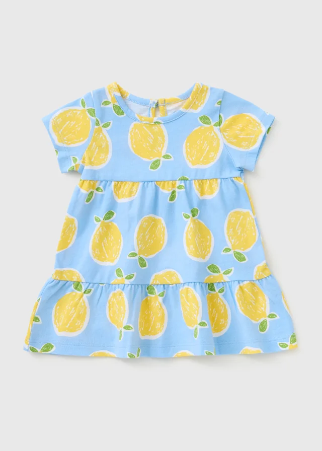 Baby Blue Lemon Dress (Newborn-23mths)