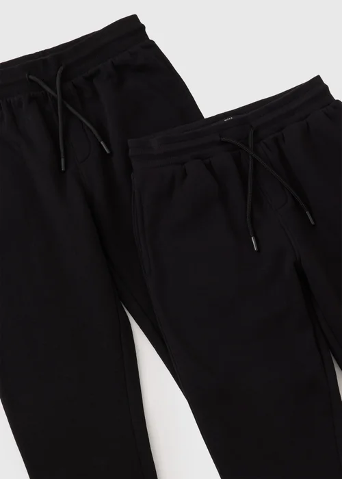 2 Pack Boys Black Joggers (7-15yrs) - Age 7 Years Image 2
