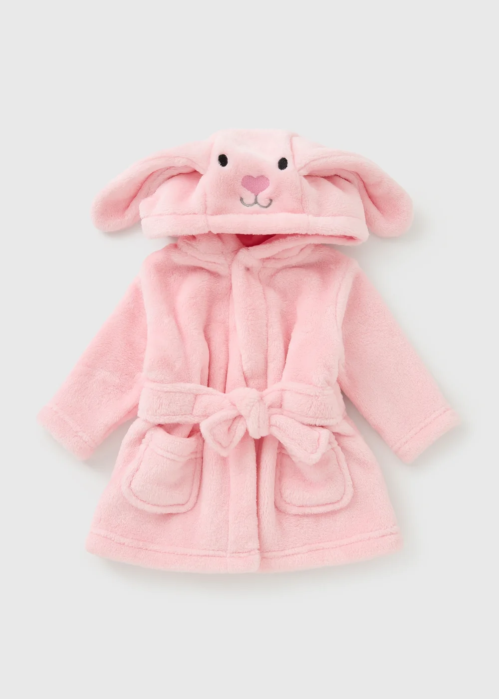 Baby Pink Bunny Dressing Gown (Newborn-18mths) - Up to 1 Month Image 1