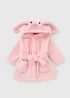 Baby Pink Bunny Dressing Gown (Newborn-18mths) - Up to 1 Month Image 1