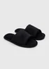 Black Waffle Slider Slippers - Small Image 1