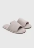 Grey Waffle Slider Slippers - Small Image 1