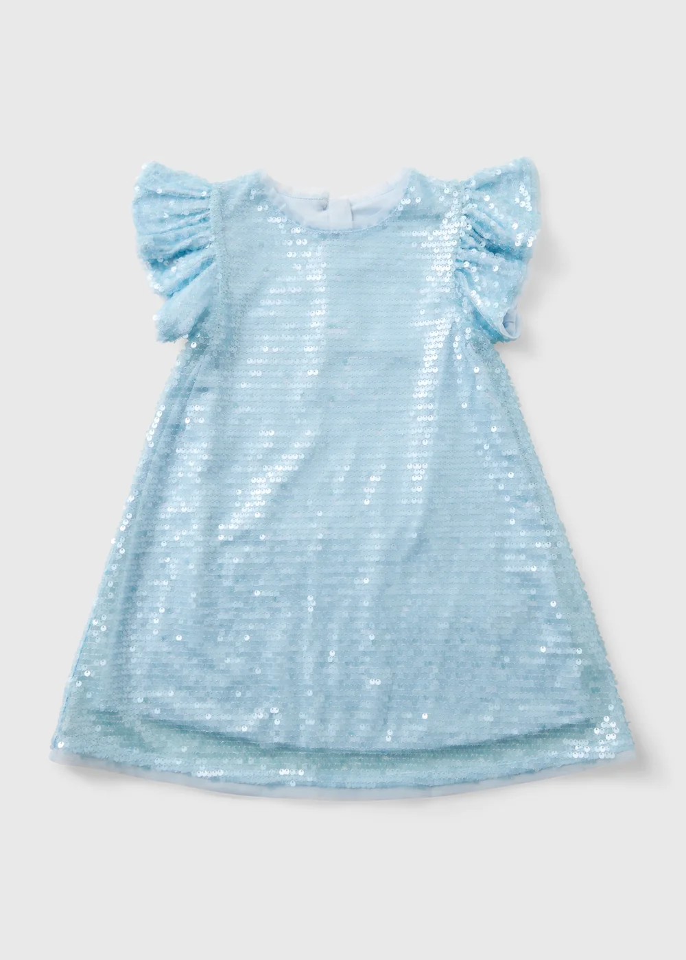 Girls Blue Sequin Dress (1-7yrs) - 1-1.5 Yrs Image 1