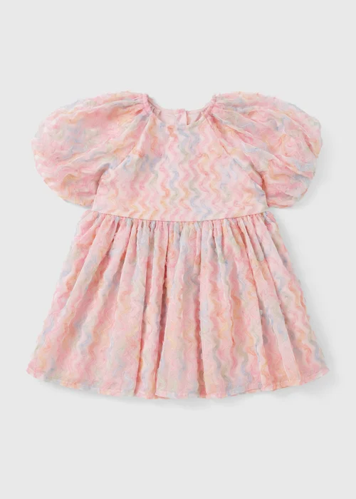 Girls Pink Floral Dress (1-7yrs) - 1 to 1 half years Image 1