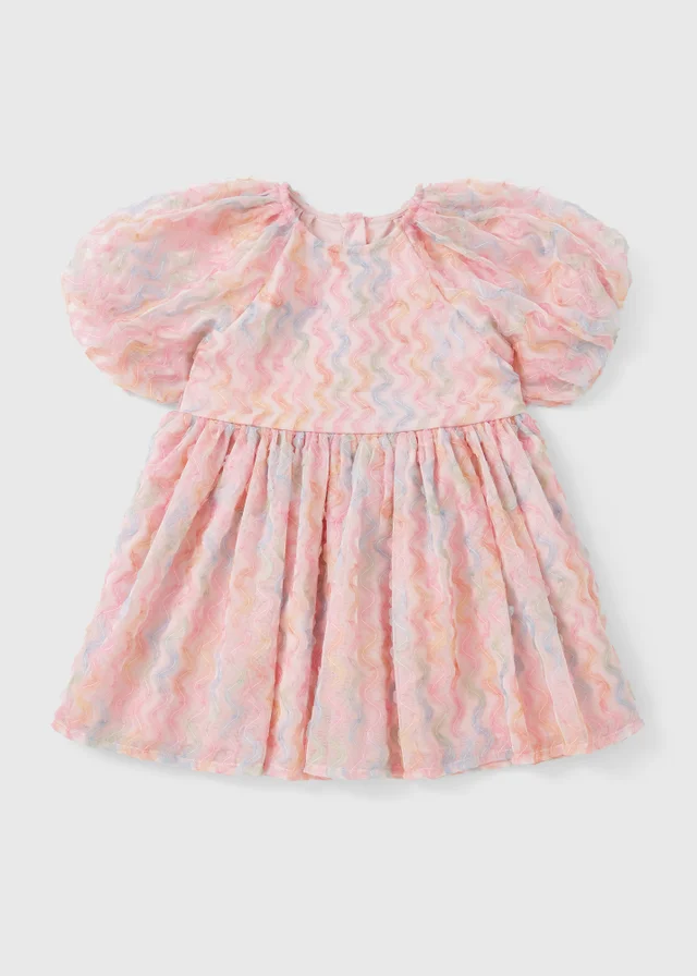 Girls Pink Floral Dress (1-7yrs)