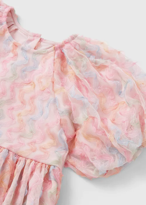 Girls Pink Floral Dress (1-7yrs) - 1 to 1 half years Image 2