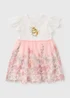 Girls Pink Bunny Mesh Dress (1-7yrs) - 1-1.5 Yrs Image 1