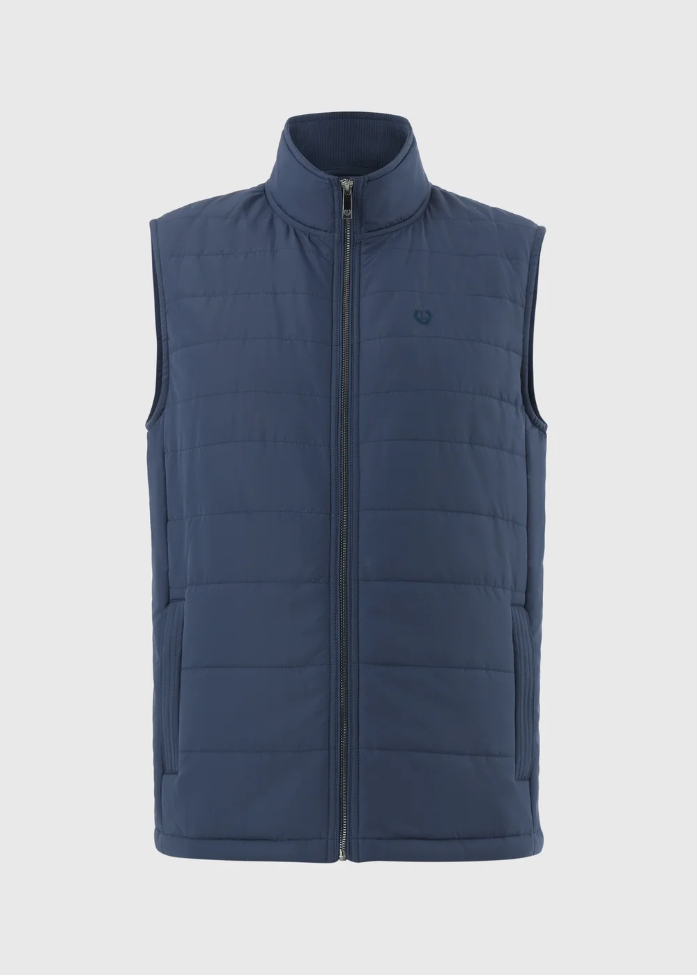 Lincoln Navy Quilted Gilet - S Image 1