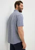 Lincoln Navy Checked Shirt - Small Image 3