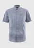 Lincoln Navy Checked Shirt - Small Image 4