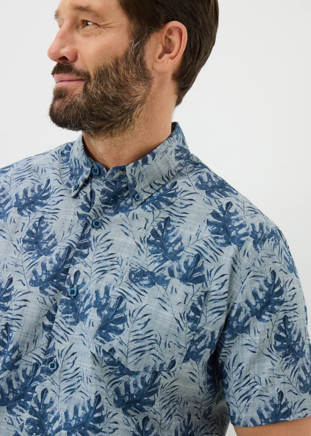 Navy Printed Shirt