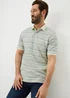 Lincoln Sage Striped Polo Top - Small Image 1