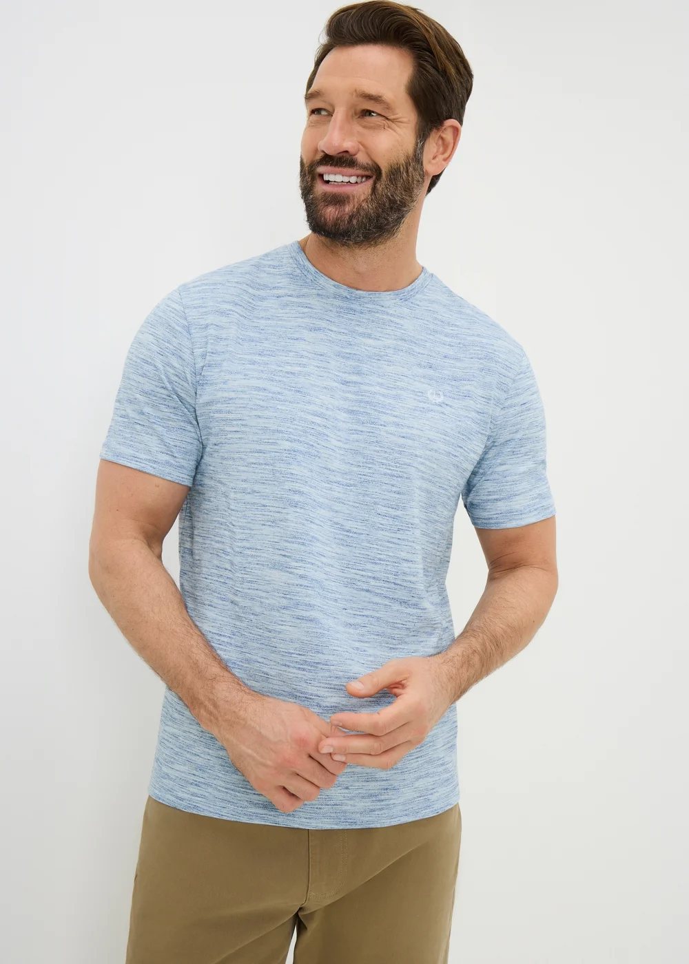 Lincoln Blue Space Dye T-Shirt - S Image 1