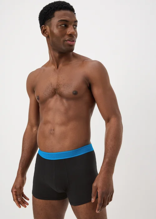5 Pack Black Neon Hipster Boxers - XXXL Image 2