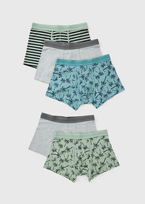 5 Pack Green Palm Tree Trunks - XXXL Image 1