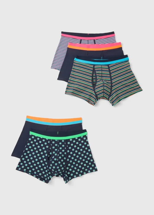 5 Pack Navy Funky Trunks - XXXL Image 1