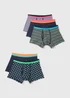 5 Pack Navy Funky Keyhole Boxers - Small Image 1