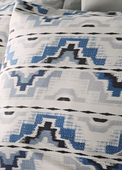 Blue Aztec Duvet Set - Single Image 2