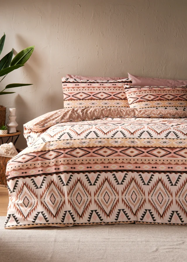 Pink Aztec Duvet Set
