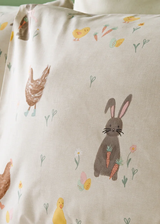 Natural Farm Animal Duvet Set