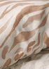 Natural Zebra Print Seersucker Duvet Set - Single Image 3