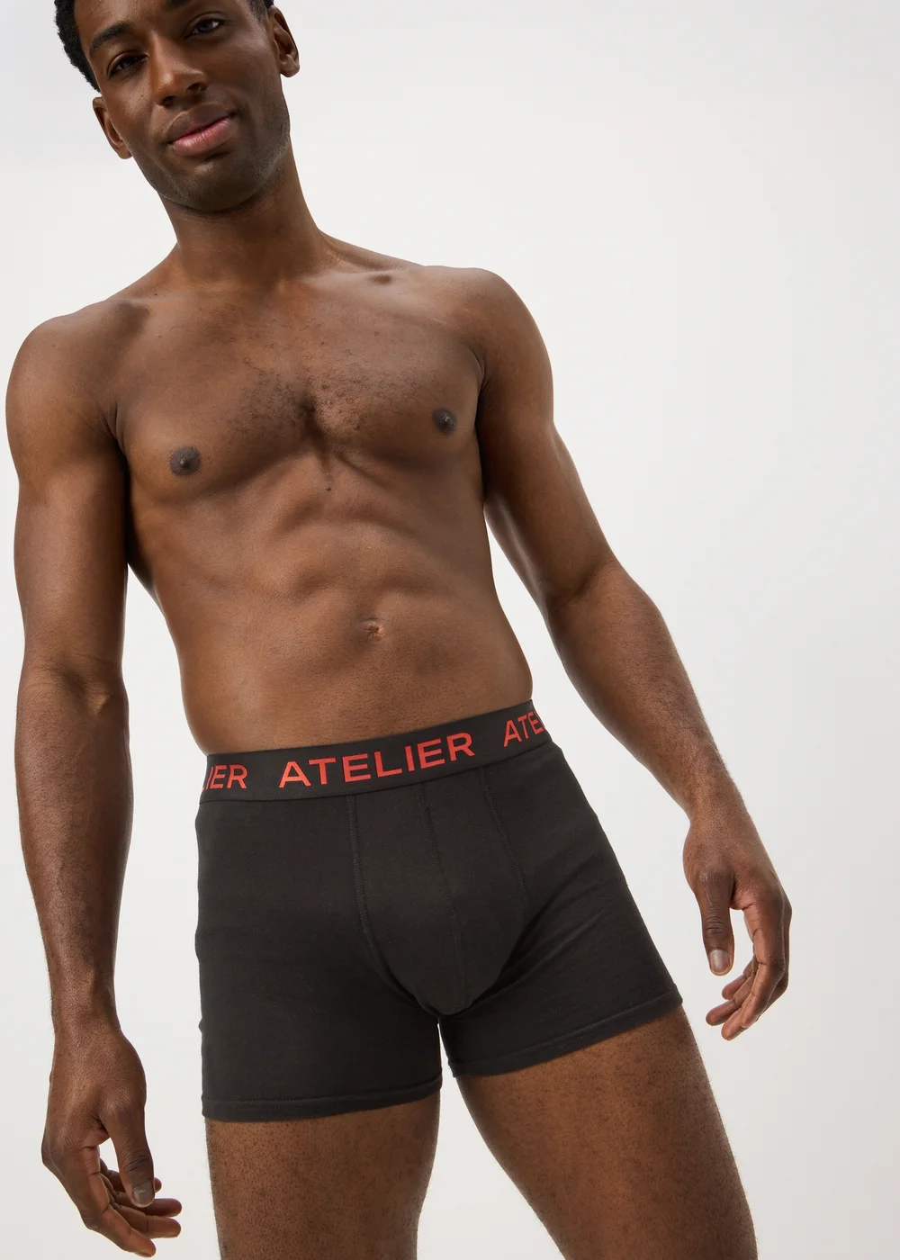 5 Pack Black Long Length Hipster Boxers - XS Image 3