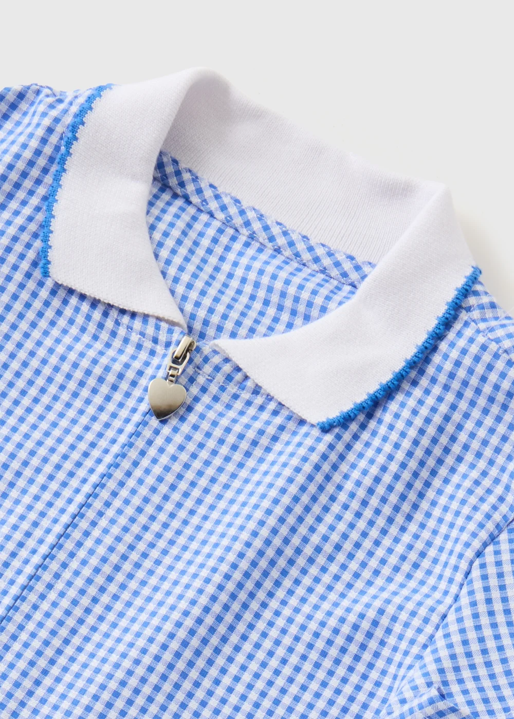 2 Pack Girls Blue Gingham Knit Collar School Dresses (4-13yrs) - 11 Yrs Image 2