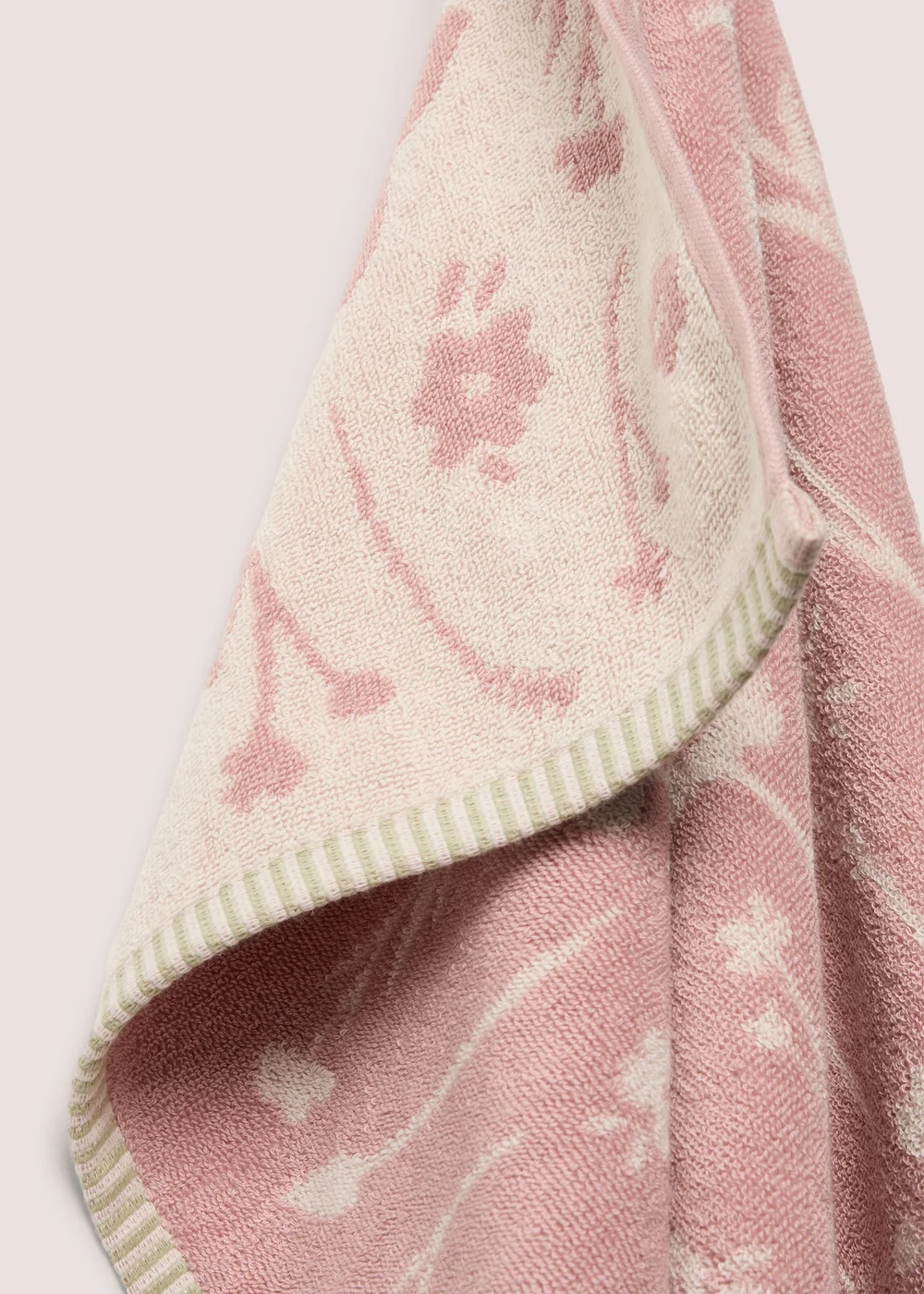 Pink Bunny Jacquard Towel - Hand Towel Image 2