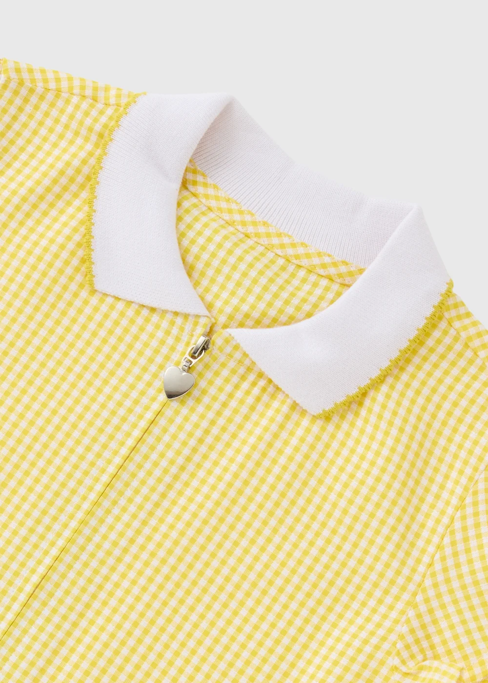 2 Pack Girls Yellow Gingham Knit Collar School Dresses (4-13yrs) - 13 Yrs Image 2