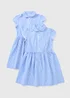 2 Pack Girls Traditional Gingham Dresses (3-12 Years) - Age 4 Years Image 1