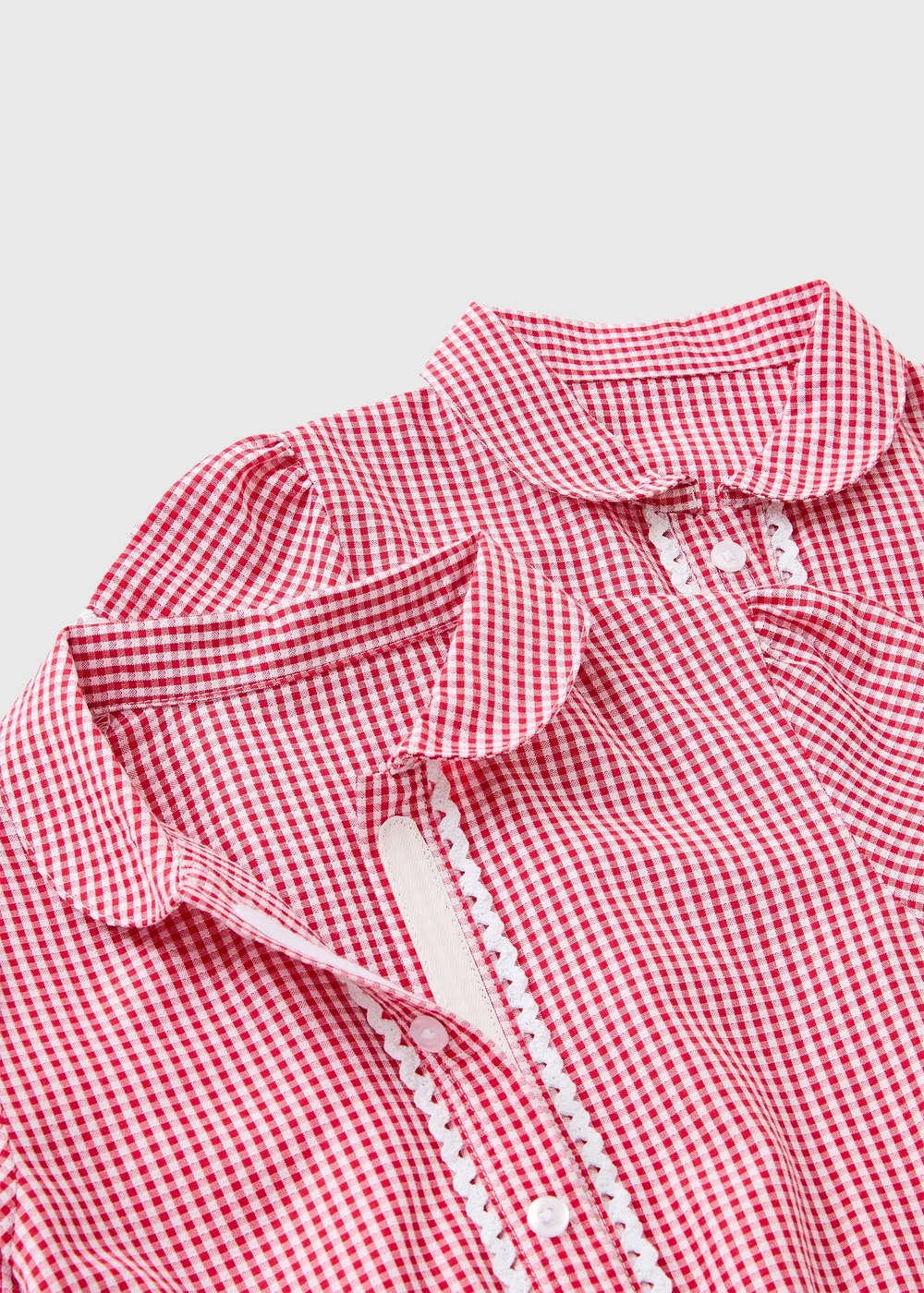 2 Pack Girls Red Easy Dressing Gingham Dress (3-13 Years) - 13 Yrs Image 2