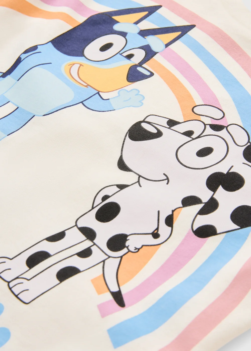 Bluey Girls Pink Flower T-Shirt & Cycle Shorts (1-7yrs) - 1 to 1 half years Image 2