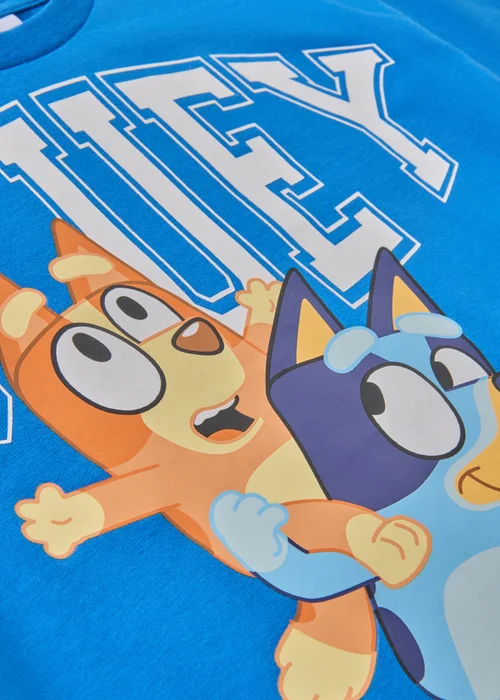 Bluey Boys Blue Piggy Back T-Shirt (1-7yrs) - Age 6 - 7 Years Image 2