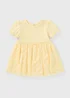 Baby Yellow Mesh Daisy Dress - 0-3 months Image 1
