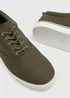 Khaki Canvas Pumps - Size 6 Image 2