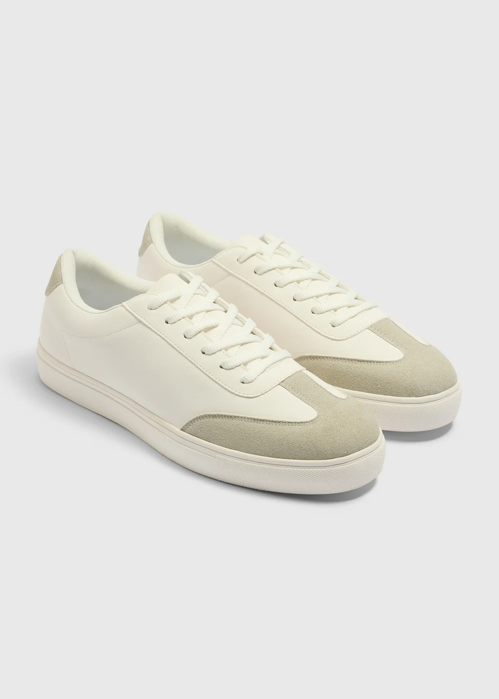 Stone Smart Suede Trainers - Size 6 Image 1