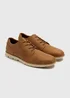 Light Tan Faux Leather Derby Shoe - Size 8 Image 1