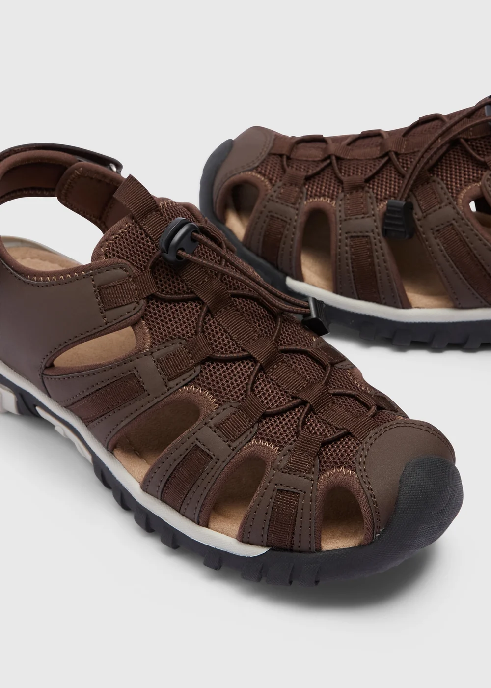 Brown Trek Sandals - Size 6 Image 2