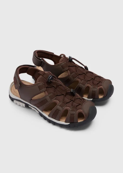 Brown Trek Sandals - Size 6 Image 1